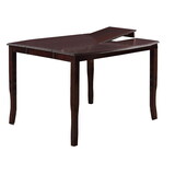 Dining Room Furniture Dining Table Dark Brown Counter Height Table w Butterfly Leaf Wooden Top 1pc Kitchen High Table