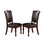 Gorgeous Formal Set of 2 Side Chairs Brown Color Rubberwood Dining Room Furniture Faux Leather Upholstered Seat B01180914