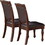 Gorgeous Formal Set of 2 Side Chairs Brown Color Rubberwood Dining Room Furniture Faux Leather Upholstered Seat B01180914