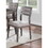 Beautiful Unique Set of 2 Side Chairs Dark Brown Finish Kitchen Dining Room Furniture Ladder back Design Chairs Cushion Upholstered B01181972