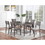 Beautiful Unique Set of 2 Side Chairs Dark Brown Finish Kitchen Dining Room Furniture Ladder back Design Chairs Cushion Upholstered B01181972