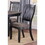 Dark Coffee Classic Wood Kitchen Dining Room Set of 2 Side Chairs Fabric upholstered Seat Unique Design Back B01183542
