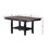 1pc Dining Table Dark Coffee Finish Kitchen Breakfast Dining Room Furniture Table w Storage Shelve Rubber wood B01183546