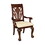 Dark Cherry Finish Formal Dining Armchairs 2pc Set Fabric Upholstered Seat Traditional Design Room Furniture B01194875