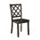 Classic Transitional 5pc Dining Set Dining Table and Four Side Chairs Set Charcoal Finish Lattice-Back Chairs Wooden Dining Furniture Set B011P144223