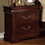 Traditional Style Cherry 1pc Nightstand Only Solid wood 2-Drawers Hidden Top Drawer Intricate Accents Bedside Table Bedroom B011P144697