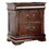 Traditional Style Cherry 1pc Nightstand Only Solid wood 2-Drawers Hidden Top Drawer Intricate Accents Bedside Table Bedroom B011P144697