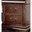 Traditional Style Cherry 1pc Nightstand Only Solid wood 2-Drawers Hidden Top Drawer Intricate Accents Bedside Table Bedroom B011P144697