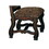2pc Formal Traditional Dining Side Chair with Upholstered Padded Seat and Back Dining Room Solid Wood Furniture Luscious Brown Finish and Intricate Carved Detail B011P145132