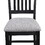 2pc Farmhouse Counter Height Upholstered Dining Chair Stools Upholstered with Comfortable Gray Padded Fabric Dark Gray Finish Wooden Dining Room Furniture B011P145259