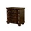 Formal Traditional 1pc Nightstand Only Brown Cherry Solid wood 3-Drawers Decorative Detail Brass Arch Pull Bedroom Furniture B011P145824