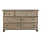 Classic Bedroom Furniture 1pc Dresser with 7 Drawers and Jewelry Tray Traditional Design Furniture Gray Finish B011P149829