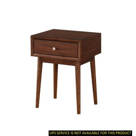 Modern Style 1pc End Table Drawer Brown Finish Living Room Furniture Stylish Table B011P151637