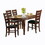 Contemporary Style 1pc Oval Dining Table with Self-Storing Butterfly Leaf Dark Oak Finish Wooden Dining Furniture B011P153151