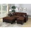 B011P156645 Chocolate+Fabric+Wood+Primary Living Space+Tufted Back