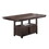 Dining Room Furniture Counter Height Dining Table Rustic Espresso Table w Storage Base Wooden Top 1pc Rectangular Counter HT. Table Only B011P160106