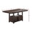 Dining Room Furniture Counter Height Dining Table Rustic Espresso Table w Storage Base Wooden Top 1pc Rectangular Counter HT. Table Only B011P160106