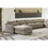 Living Room Ottoman, Soft Linen Fabric Upholstered Ottoman 1-pc with Thick Padded Cushion, Biege B011P162836
