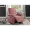 Luxurious Velvet Blush Pink Color Motion Recliner Chair 1pc Couch Manual Motion Plush Armrest Tufted Back Living Room Furniture Chair B011P163886