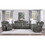 Classic Brownish Gray 1pc Reclining Chair Plush Comfort Pillow-Top Arms Vertical Tufting Solid Wood Transitional Living Room Furniture B011P168816