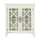 Antique White Accent Chest 1pc Classic Storage Cabinet Shelves Glass Inlay Doors Wooden Traditional Design Furniture B011P169764