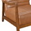 1pc Accent Chair Brown Faux Leather Walnut Finish Solid Rubberwood Modern Living Room Furniture B011P172678