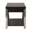 Modern Living Room Furniture 1pc End Table with Drawer Bottom Shelf Espresso Finish Wood Chrome Metal Finish Unique Style Side Table