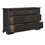 Charcoal Finish Traditional Dresser of 7 Storage Drawers Wooden Bedroom Furniture 1pc Rustic Style