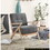 B011P182497 Dark Gray+Solid Wood+Primary Living Space+Modern+Rustic