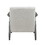 Casual Transitional Accent Chair 1pc Pearl-hued Fabric Upholstery Dark Gray Frame Solid Wood Living Room Furniture B011P182647