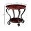 Traditional Style Brown Cherry 1pc END TABLE Open Bottom Shelf Ornate Design Living Room Furniture B011P184987