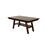 Dining Table Rectangle Dining Table w Shelve 1pc Table Only Rubber wood Dark Walnut Finish Dining Room Furniture B011P192196