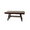 Dining Table Rectangle Dining Table w Shelve 1pc Table Only Rubber wood Dark Walnut Finish Dining Room Furniture B011P192196