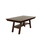 Dining Table Rectangle Dining Table w Shelve 1pc Table Only Rubber wood Dark Walnut Finish Dining Room Furniture B011P192196