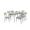 Natural Wood Grain Color Set of 2pc Dining Chairs Solid Rubber wood Dining Room Furniture Fabric Cushion Seat B011P193979