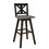 B011P194913 Black+ Gray+Solid Wood+Dining Room+Rustic+Cross Back