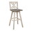 B011P194916 White+gray+Solid Wood+Dining Room+Rustic+Cross Back