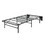 Black Metal Platform Foldable Bed Frame Twin Size, Toolless High Profile Design B011P197729