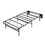 Black Metal Platform Foldable Bed Frame Twin Size, Toolless High Profile Design B011P197729