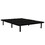 Upholstered Full Size Platform Bed Frame for Bedrooms, Guest Rooms, apartments, or dorms, Space Saving, Black B011P198396