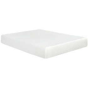 Super Plush 10 in. Medium Gel Memory Foam Mattress for Full Size Bed in a Box with Breathable White Aloe Vera Cover B011P199714