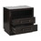 Modern Bedroom Furniture 1pc Nightstand of 2x Drawers LED Light Storage Cubby USB Ports Power Outlets Charcoal Finish Glass Insert Top Stylish Bed-Side Table B011P201586