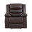 Modern Living room Furniture 1pc Power Lift Chair Faux Leather Upholstery Dark Brown Power Recliner Chair B011P202514