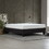 Modern Dark Grey Upholstered Platform Bed Frame, Twin B011P202575