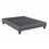 1pc Contemporary Upholstered Platform Bed Twin Size Linen Like Polyester Fabric Steel Grey Wood Frame Bedroom B011P203545