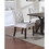 B011P203552 Espresso+White+Solid Wood+Espresso+Dining Room+Contemporary