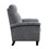 1pc Push Back Reclining Chair Plush Pillowtop Arms Gray Chenille Fabric Upholstery Solid Wood Modern Living Room Furniture B011P204077