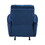 Modern Living Room 1pc Power Rocker Reclining Chair Blue Velvet Upholstery Solid Wood Frame Luxury Home Furniture B011P204080