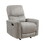 Modern Transitional Style Rocker Reclining Chair 1pc Gray Polished Microfiber Living Room Furniture Gentle Rocking Motion B011P204482