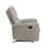 Modern Transitional Style Rocker Reclining Chair 1pc Gray Polished Microfiber Living Room Furniture Gentle Rocking Motion B011P204482